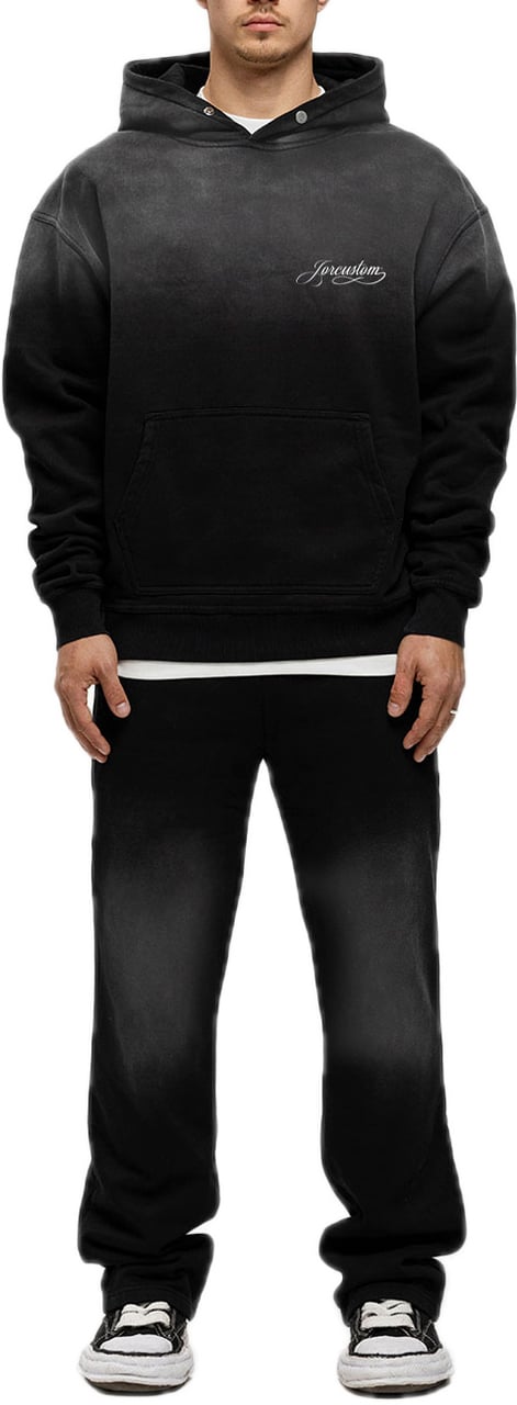 JORCUSTOM Handscript Sun Hoodie Black Zwart