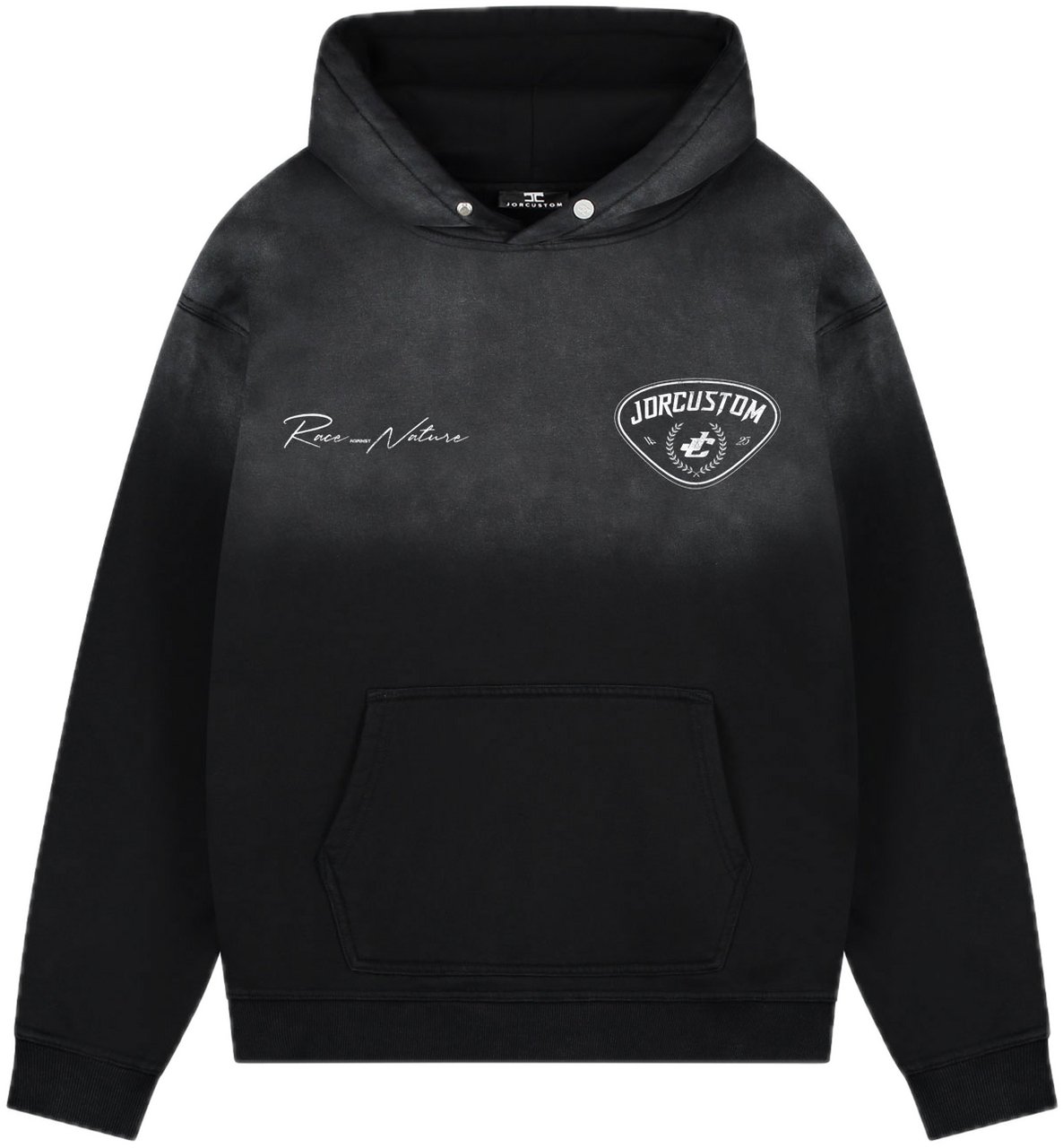 JORCUSTOM RaceAgainstN Sun Hoodie Black Zwart