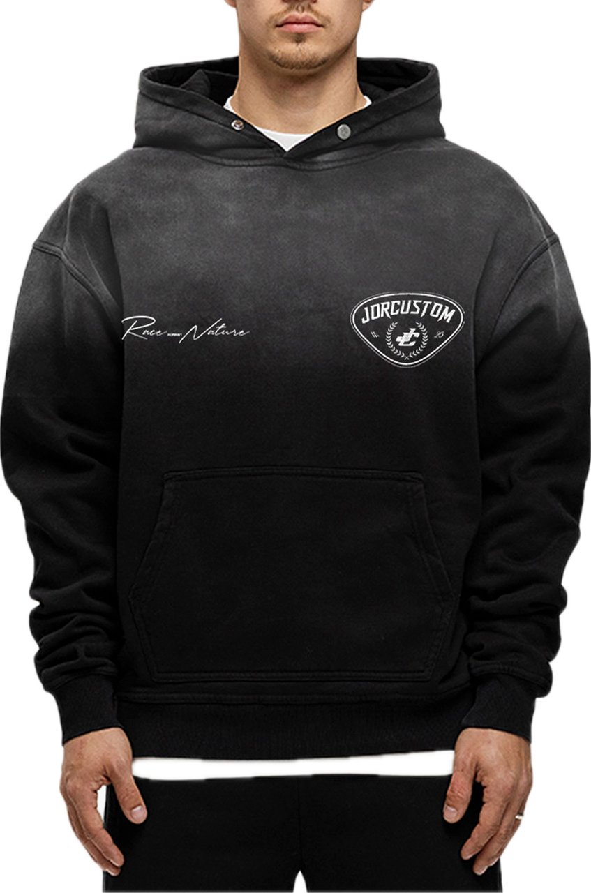 JORCUSTOM RaceAgainstN Sun Hoodie Black Zwart