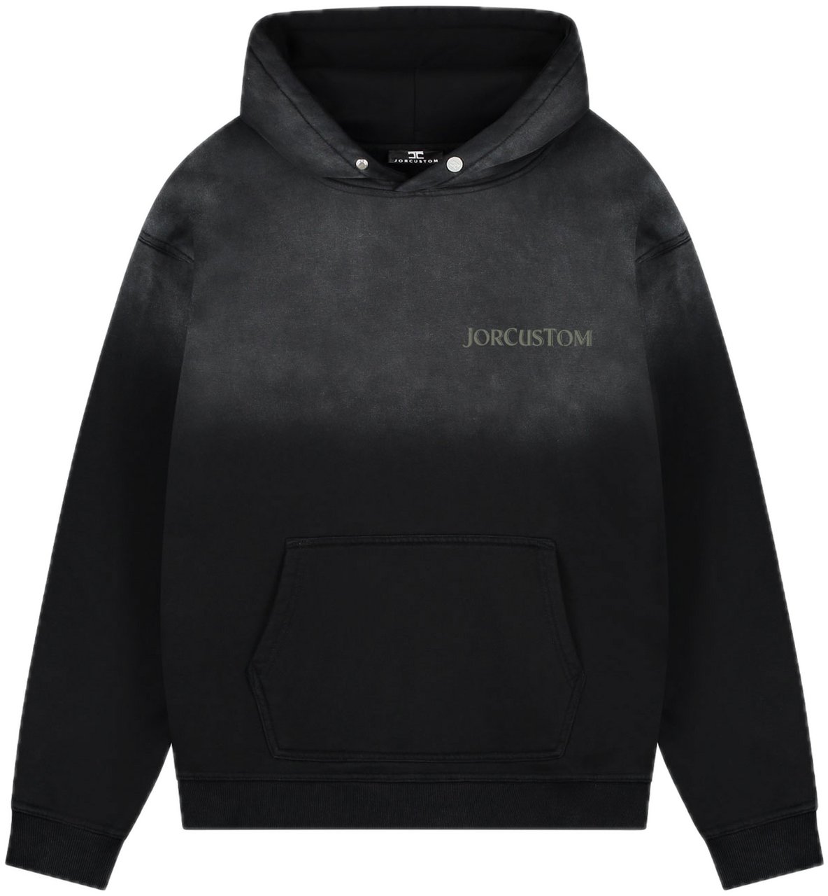 JORCUSTOM Ribbon Sun Hoodie Black Zwart
