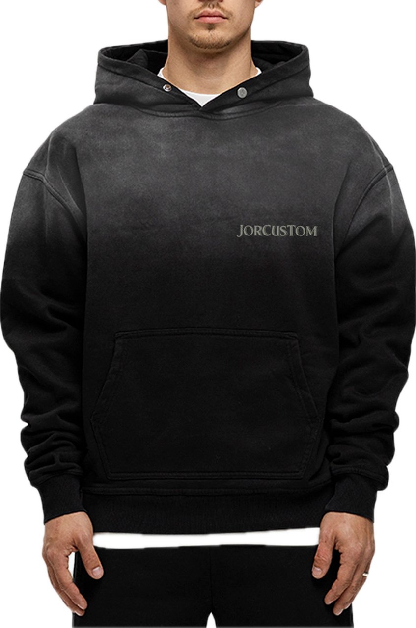 JORCUSTOM Ribbon Sun Hoodie Black Zwart