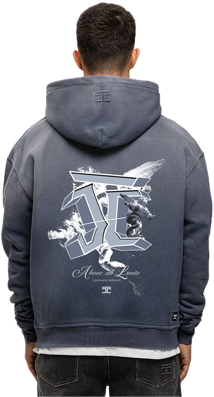 JORCUSTOM AboveAllLimi Sun Hoodie OmbreBlue Blauw