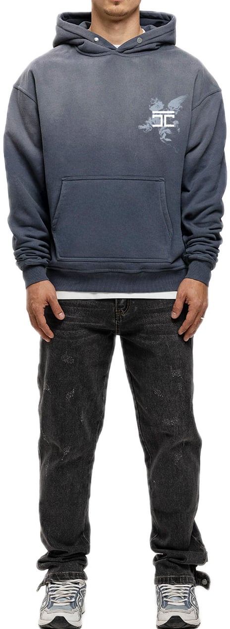 JORCUSTOM AboveAllLimi Sun Hoodie OmbreBlue Blauw