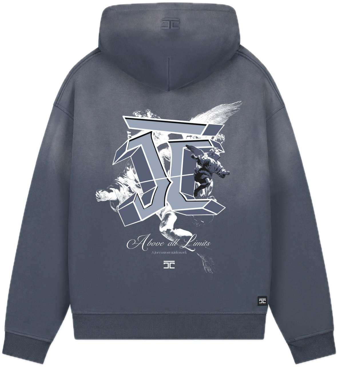 JORCUSTOM AboveAllLimi Sun Hoodie OmbreBlue Blauw