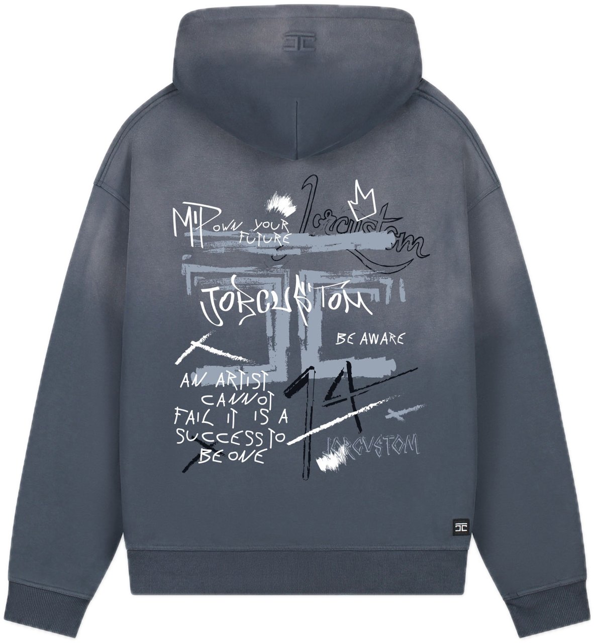JORCUSTOM Artist Sun Hoodie OmbreBlue Blauw