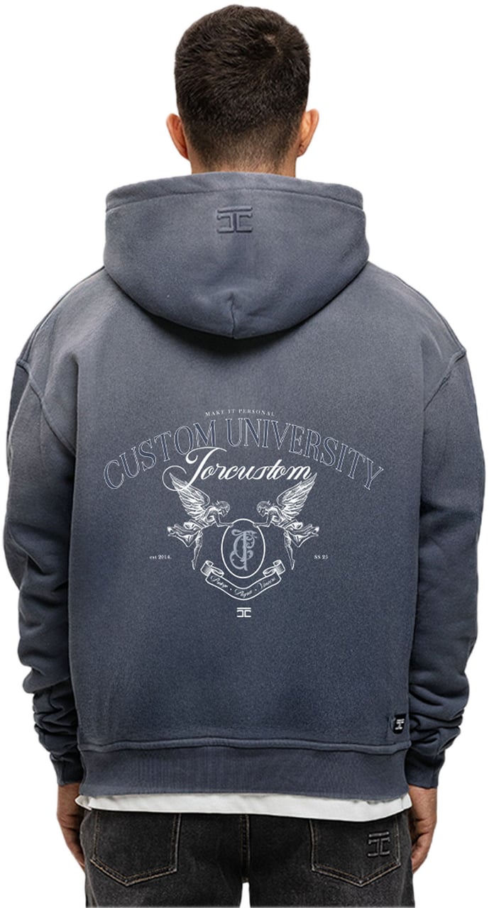 JORCUSTOM CustomUniver Sun Hoodie OmbreBlue Blauw