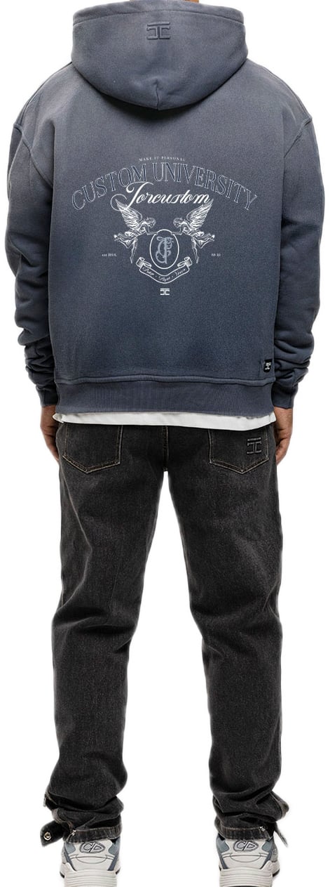 JORCUSTOM CustomUniver Sun Hoodie OmbreBlue Blauw