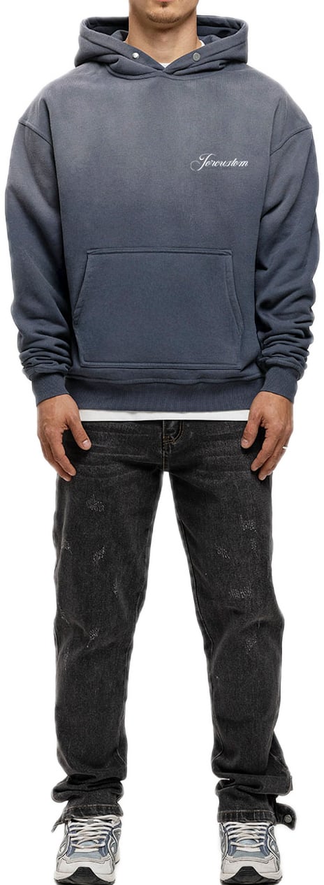 JORCUSTOM CustomUniver Sun Hoodie OmbreBlue Blauw