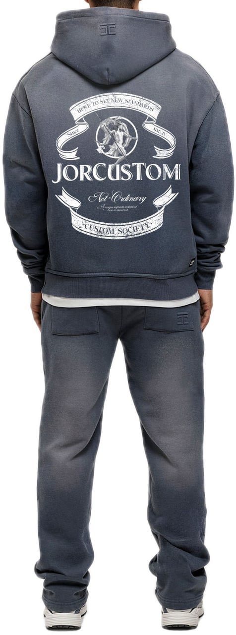 JORCUSTOM Ribbon Sun Hoodie OmbreBlue Blauw