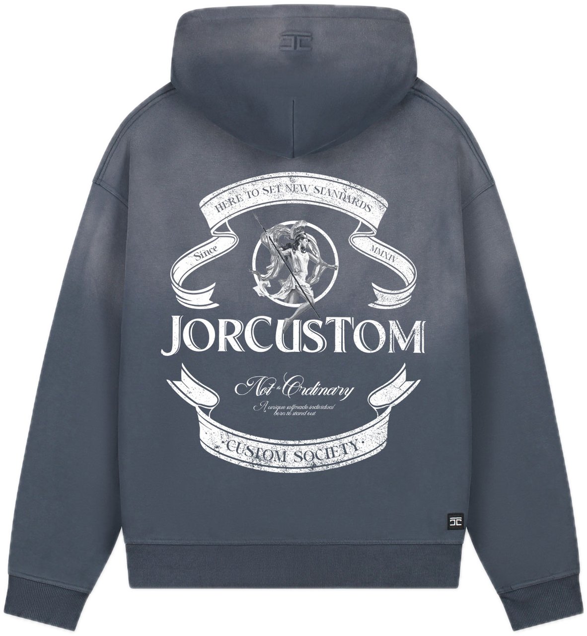 JORCUSTOM Ribbon Sun Hoodie OmbreBlue Blauw