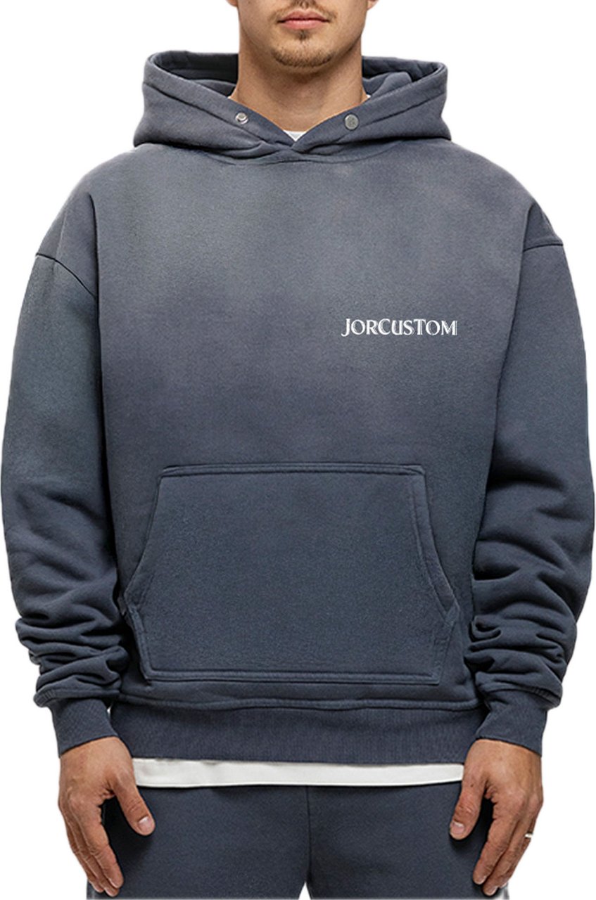 JORCUSTOM Ribbon Sun Hoodie OmbreBlue Blauw