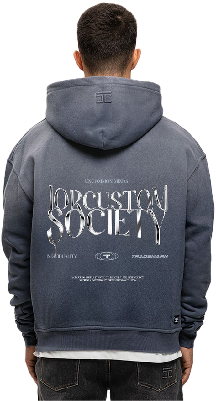 JORCUSTOM UncommonMind Sun Hoodie OmbreBlue Blauw