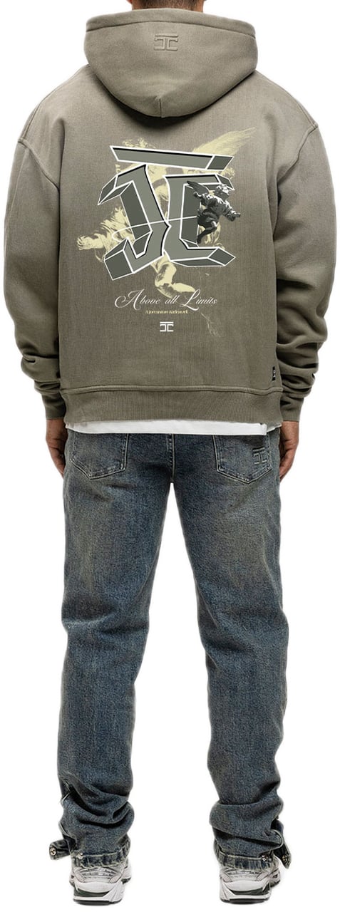 JORCUSTOM AboveAllLimi Sun Hoodie VintageGree Groen