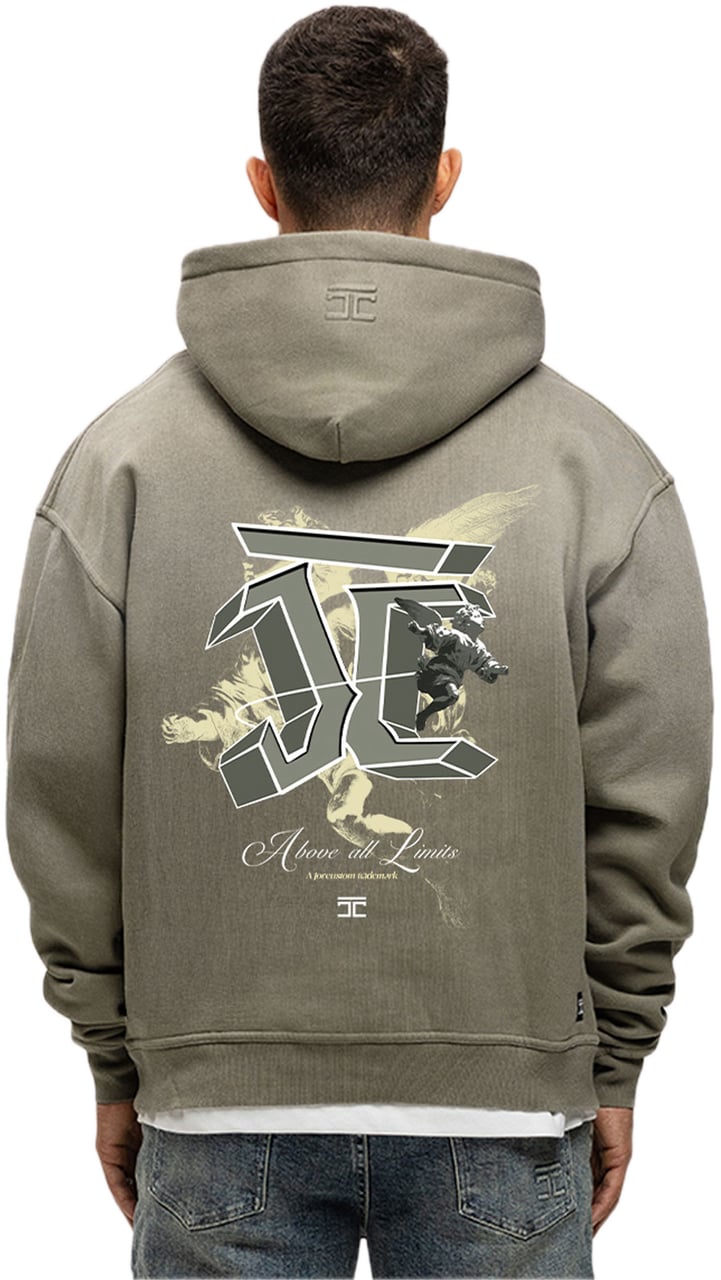 JORCUSTOM AboveAllLimi Sun Hoodie VintageGree Groen