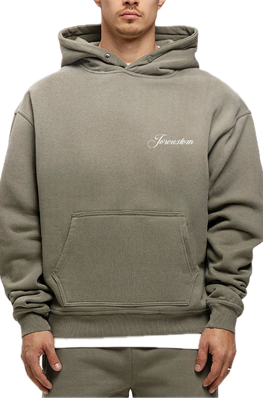 JORCUSTOM CustomUniver Sun Hoodie VintageGree Groen