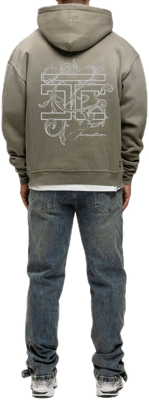 JORCUSTOM Renaissance Sun Hoodie VintageGree Groen