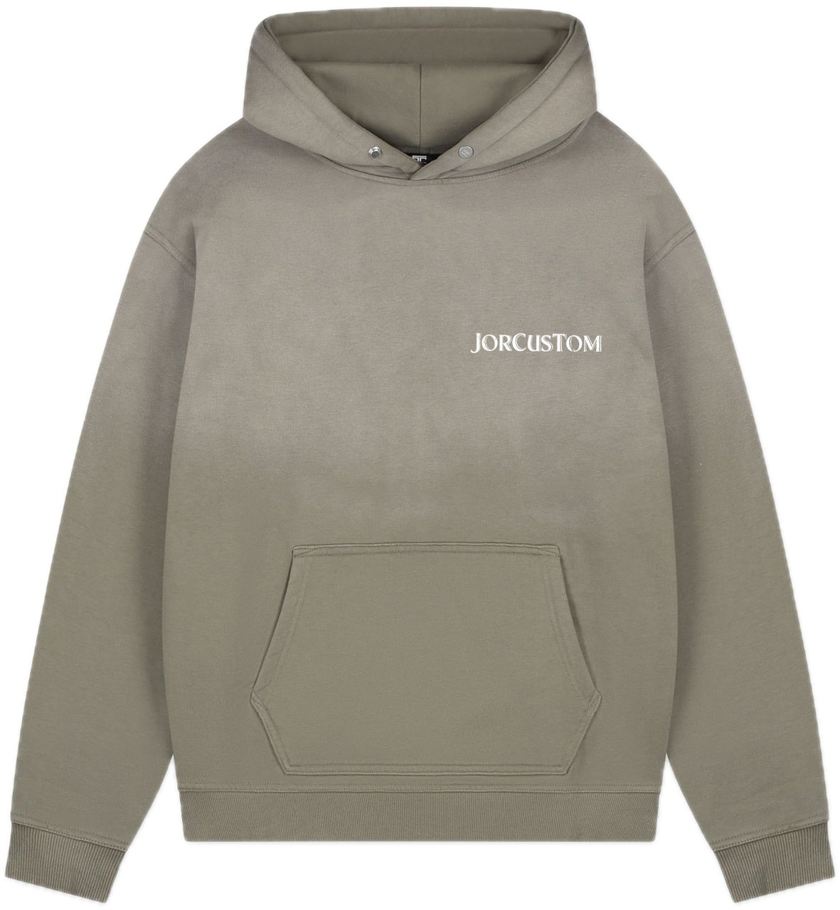 JORCUSTOM Ribbon Sun Hoodie VintageGree Groen