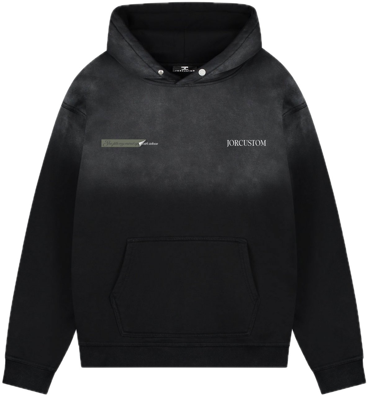 JORCUSTOM AngelTwo Sun Hoodie Black Zwart