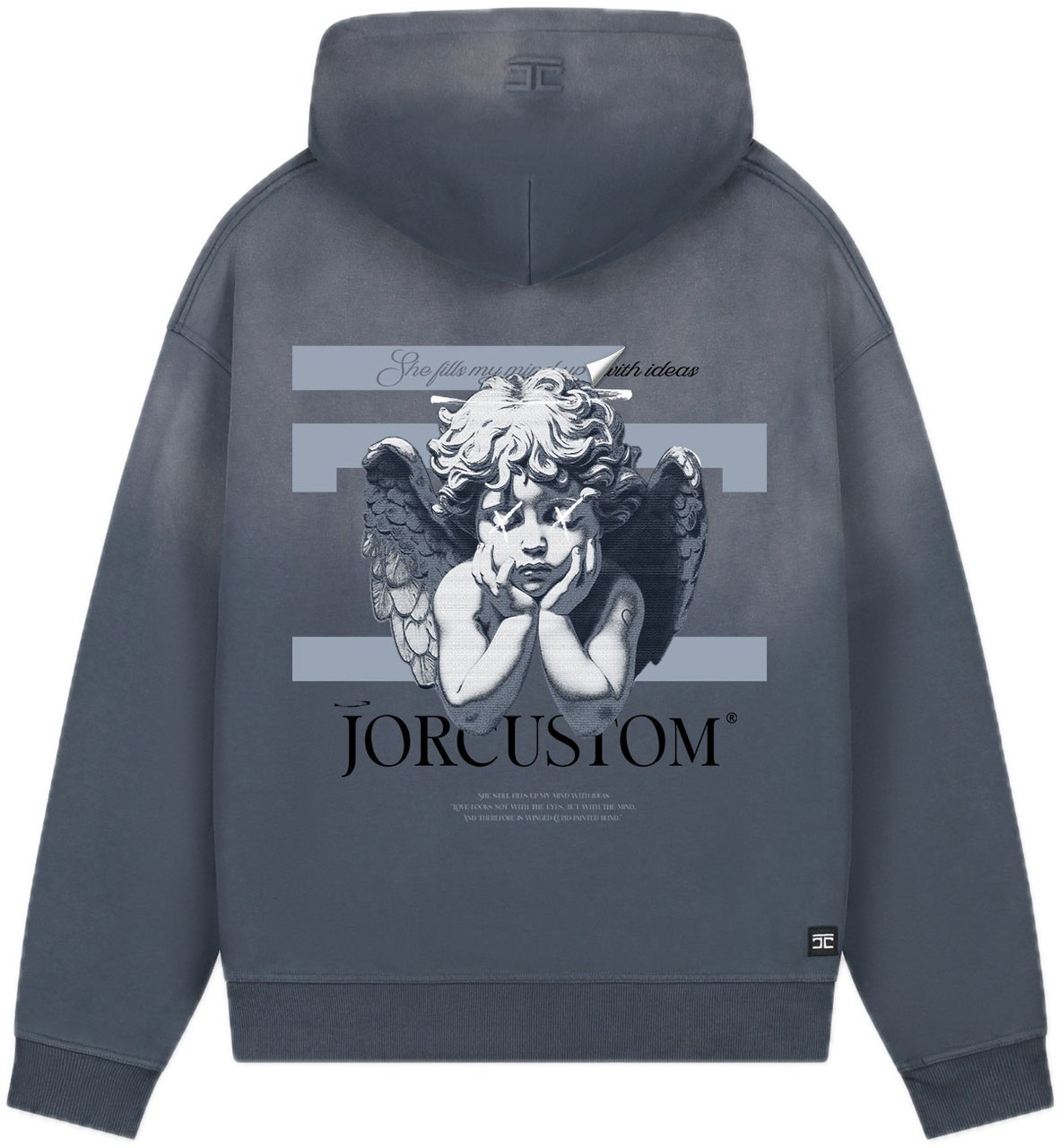 JORCUSTOM AngelTwo Sun Hoodie OmbreBlue Blauw