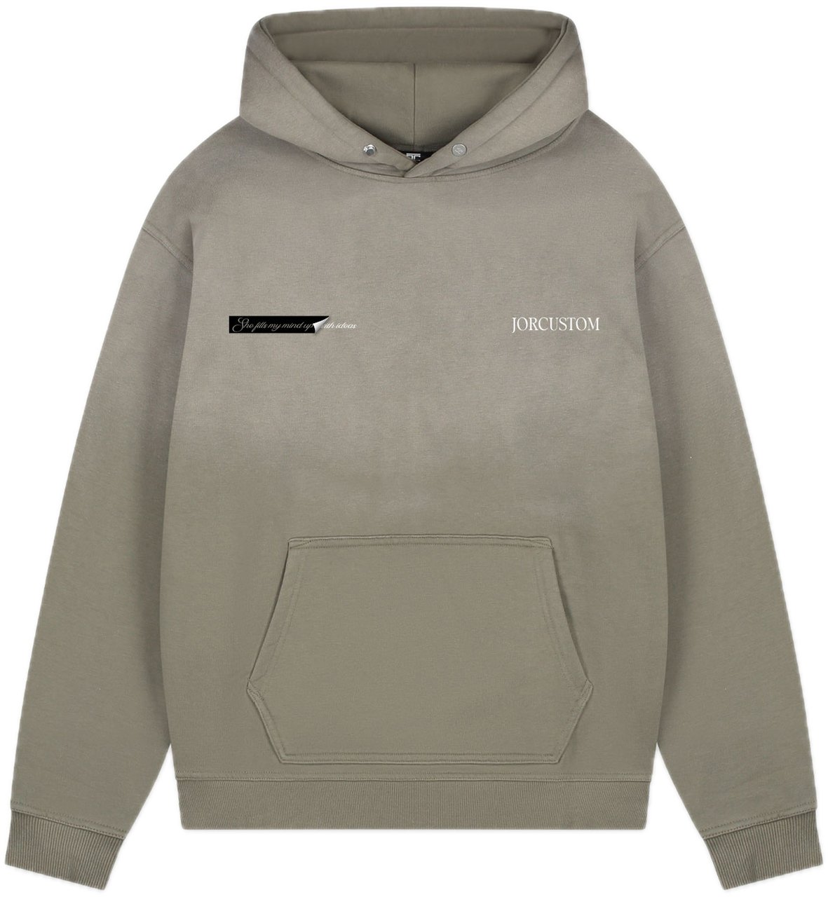 JORCUSTOM AngelTwo Sun Hoodie VintageGree Groen