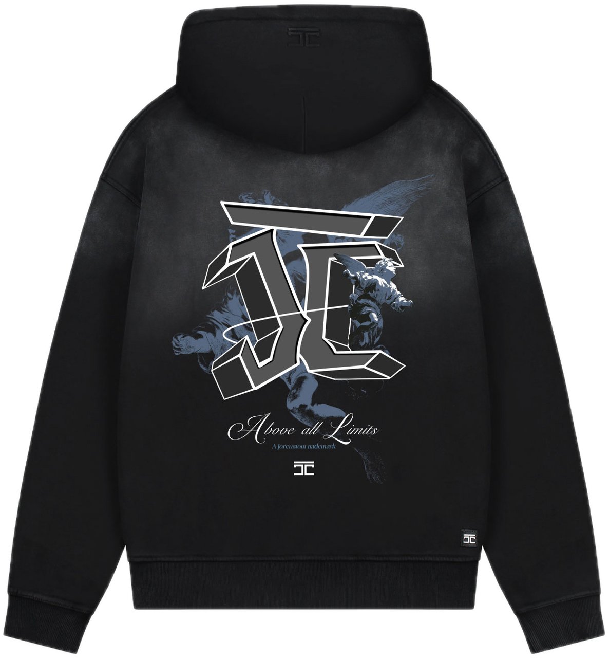 JORCUSTOM AboveAllLi Sun Zip Hoodie Black Zwart