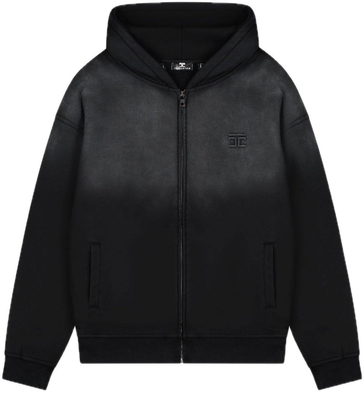 JORCUSTOM AboveAllLi Sun Zip Hoodie Black Zwart