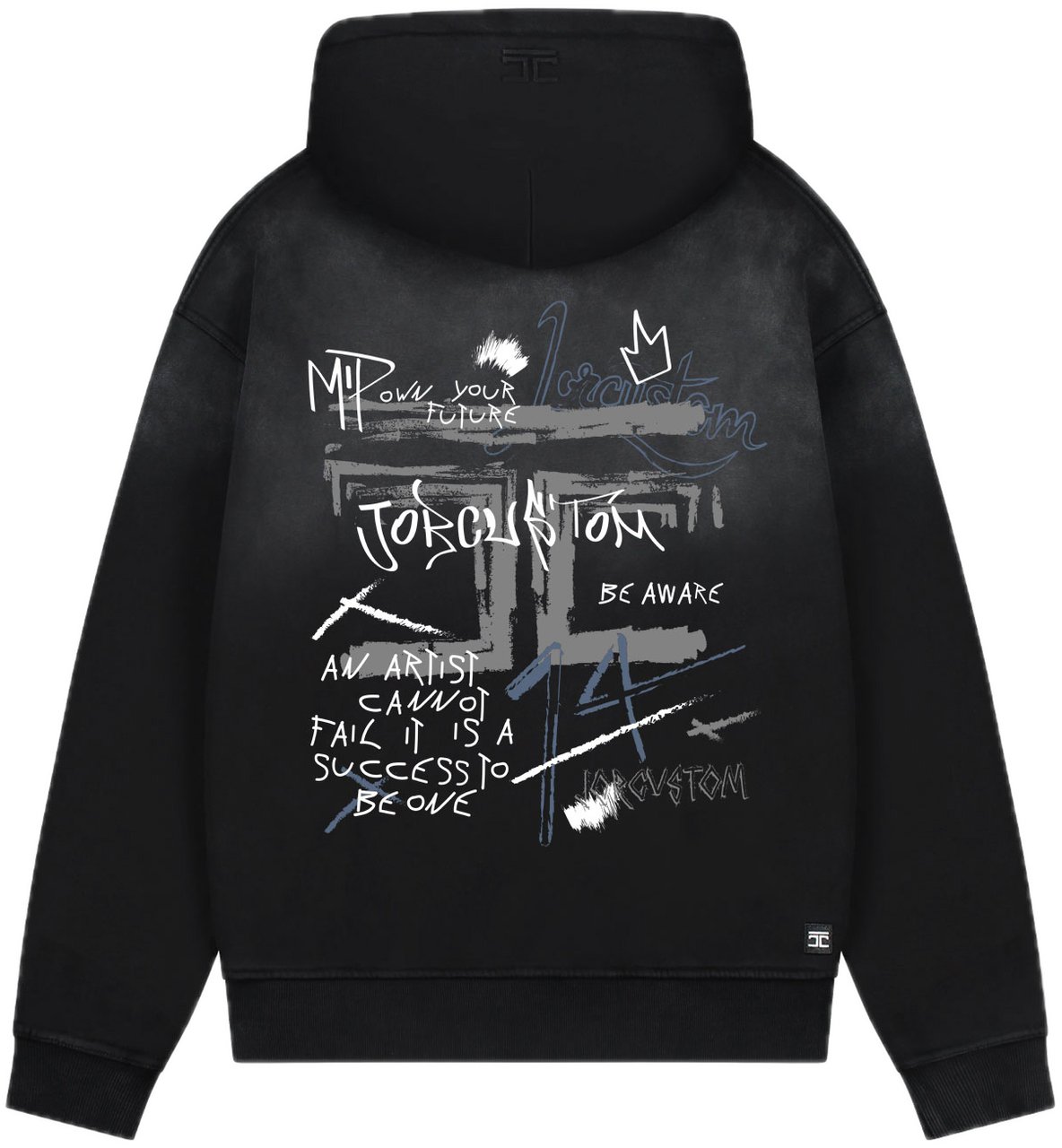 JORCUSTOM Artist Sun Zip Hoodie Black Zwart