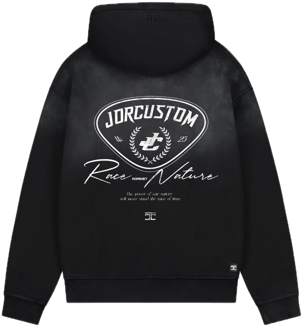 JORCUSTOM RaceAgains Sun Zip Hoodie Black Zwart