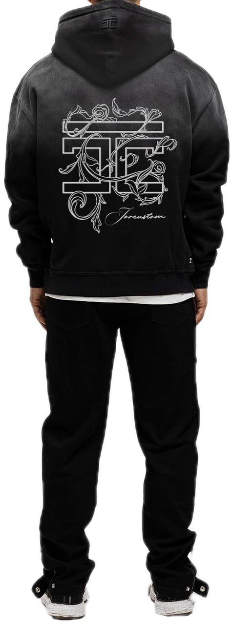 JORCUSTOM Renaissanc Sun Zip Hoodie Black Zwart