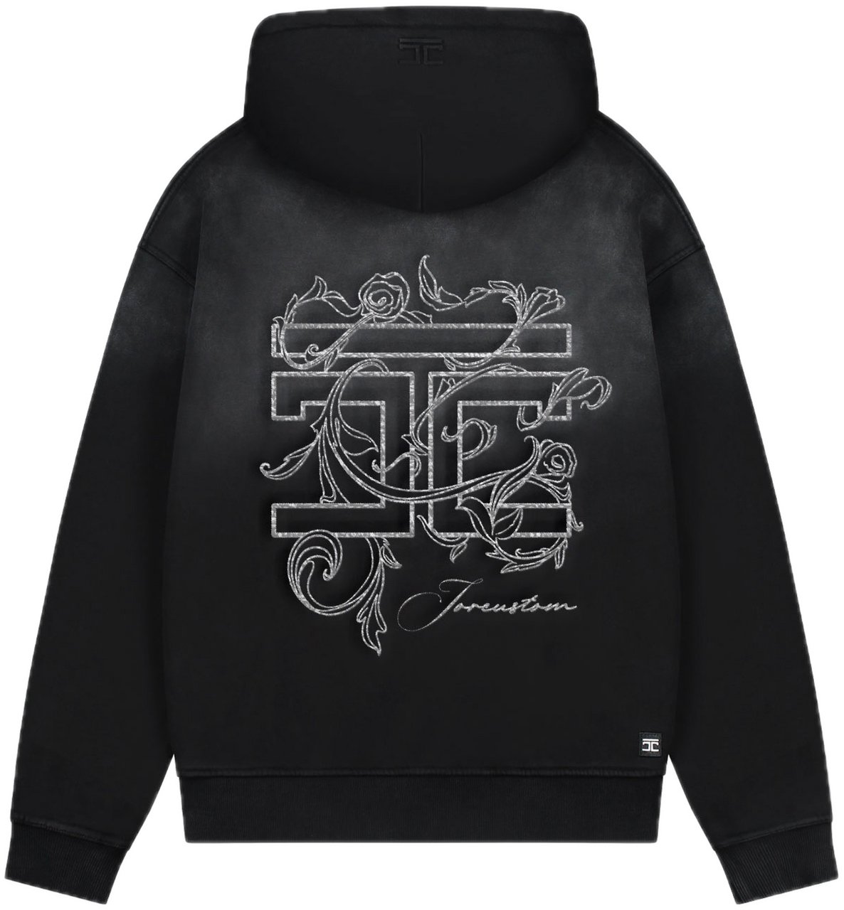 JORCUSTOM Renaissanc Sun Zip Hoodie Black Zwart