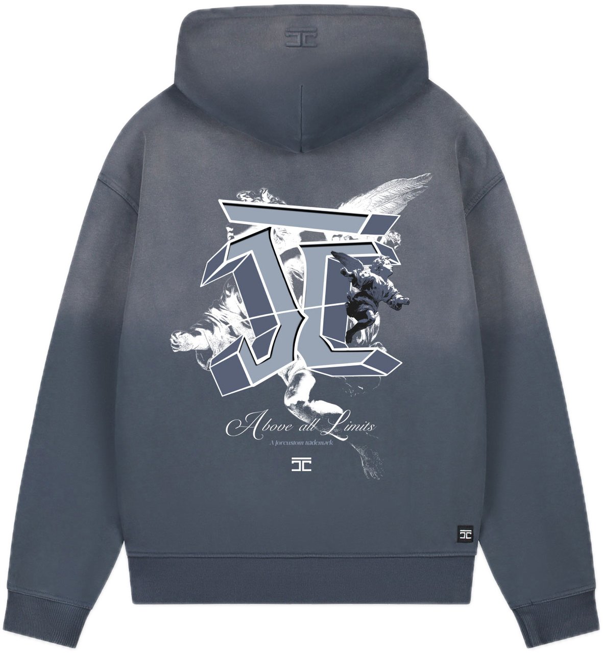 JORCUSTOM AboveAllLi Sun Zip Hoodie OmbreBlue Blauw