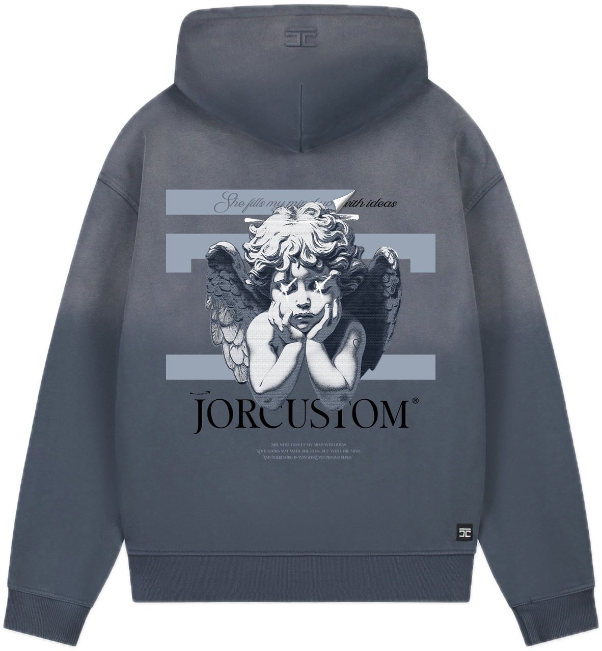 JORCUSTOM AngelTwo Sun Zip Hoodie OmbreBlue Blauw