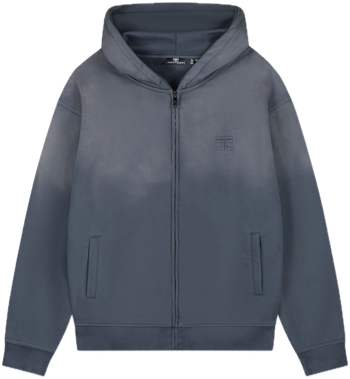 JORCUSTOM UncommonMi Sun Zip Hoodie OmbreBlue Blauw