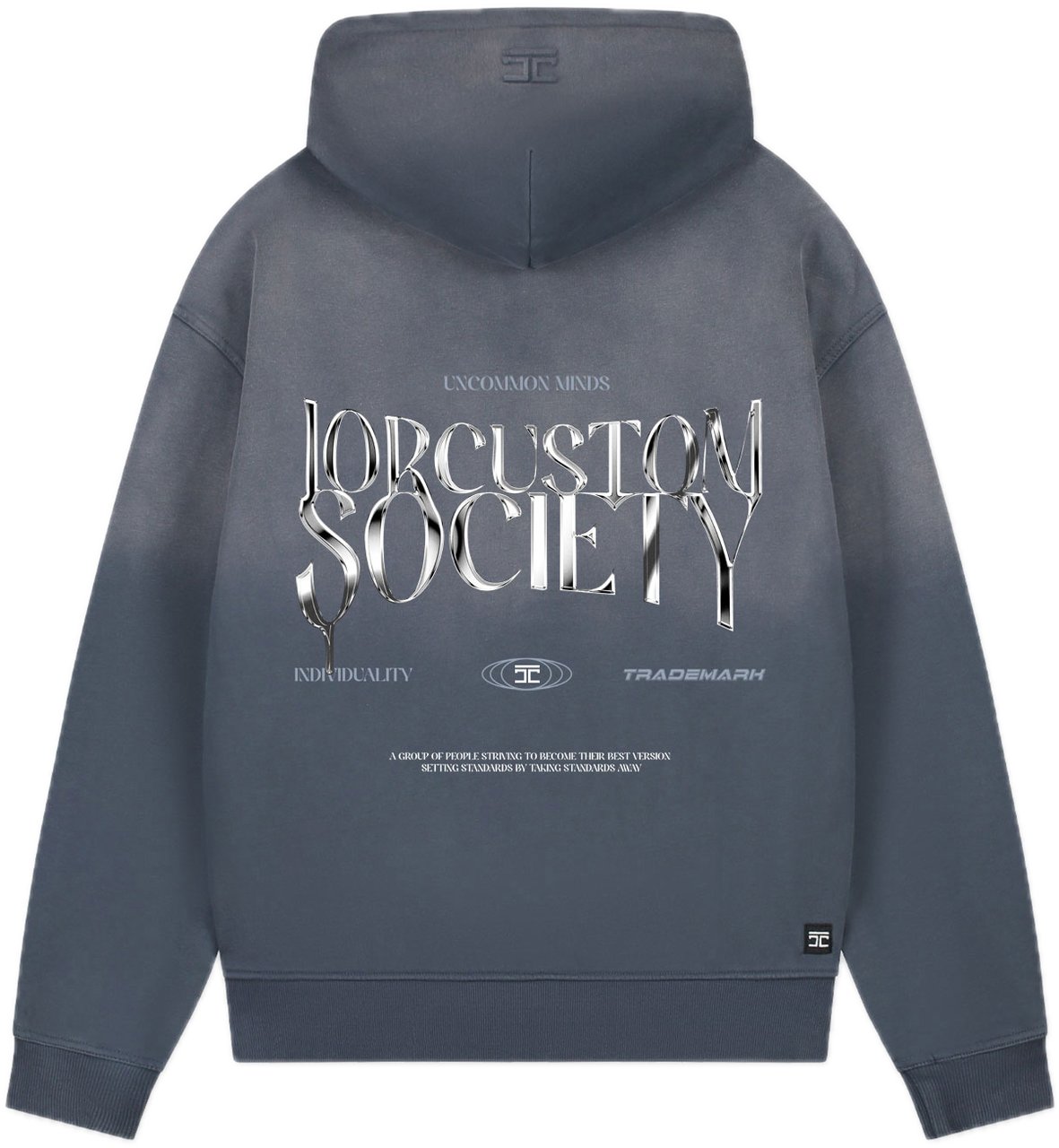 JORCUSTOM UncommonMi Sun Zip Hoodie OmbreBlue Blauw