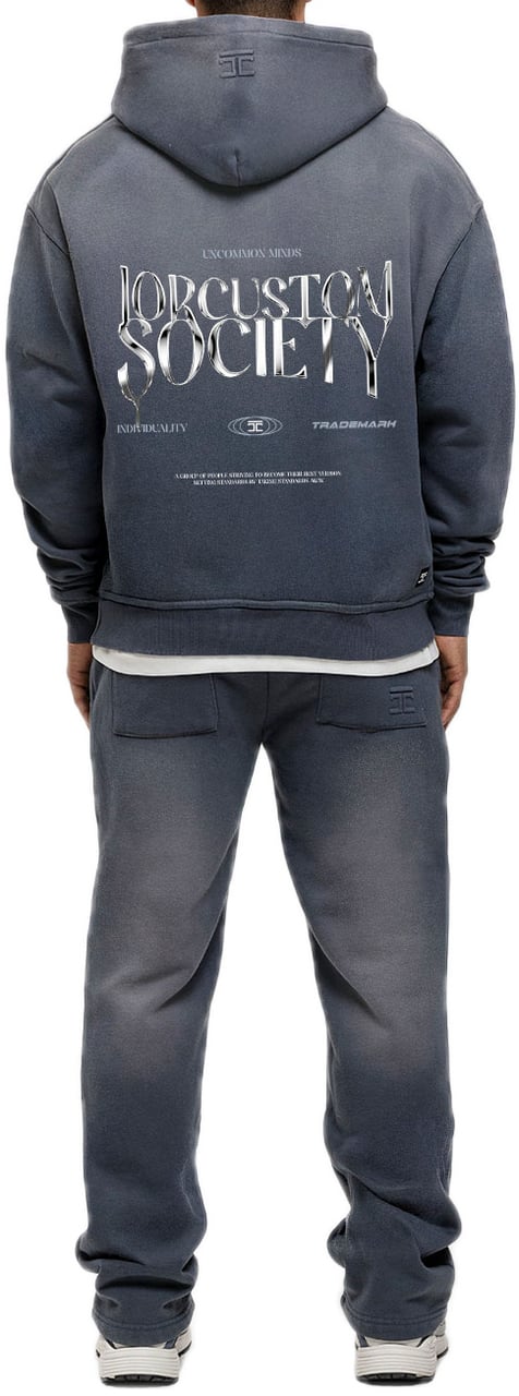 JORCUSTOM UncommonMi Sun Zip Hoodie OmbreBlue Blauw