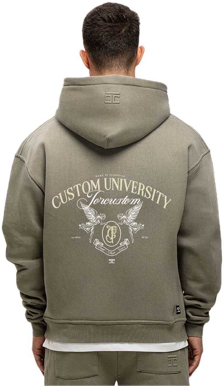 JORCUSTOM CustomU Sun Zip Hoodie VintageGreen Groen