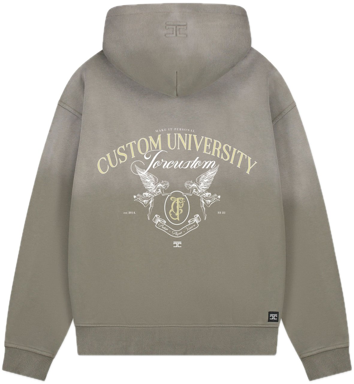 JORCUSTOM CustomU Sun Zip Hoodie VintageGreen Groen