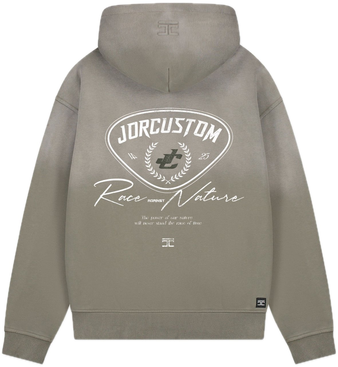 JORCUSTOM RaceAga Sun Zip Hoodie VintageGreen Groen