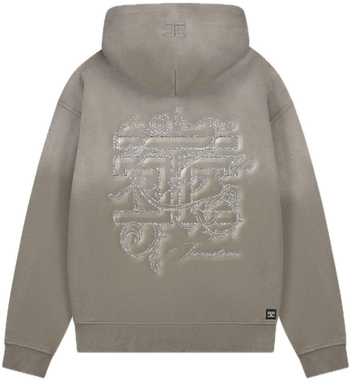 JORCUSTOM Renaiss Sun Zip Hoodie VintageGreen Groen