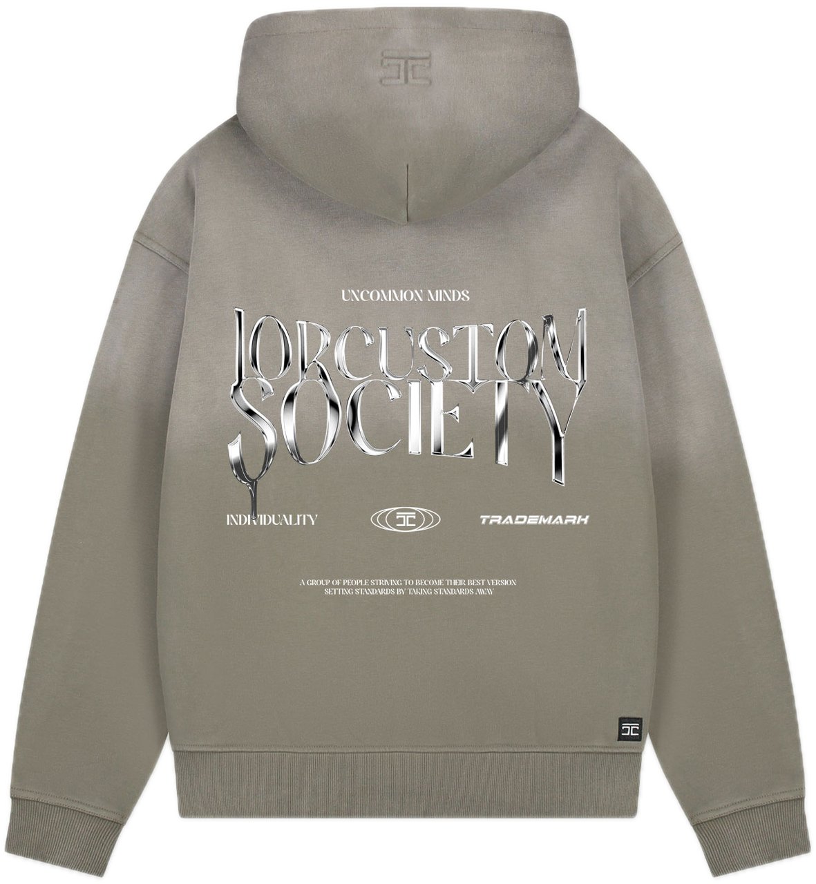 JORCUSTOM Uncommo Sun Zip Hoodie VintageGreen Groen