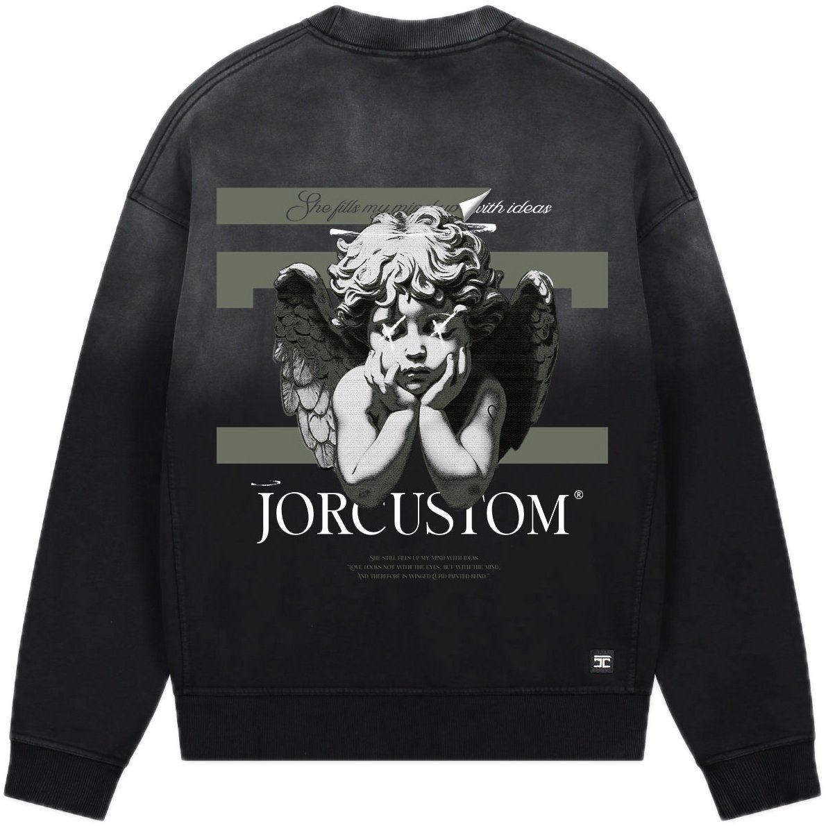JORCUSTOM AngelTwo Sun Sweater Black Zwart