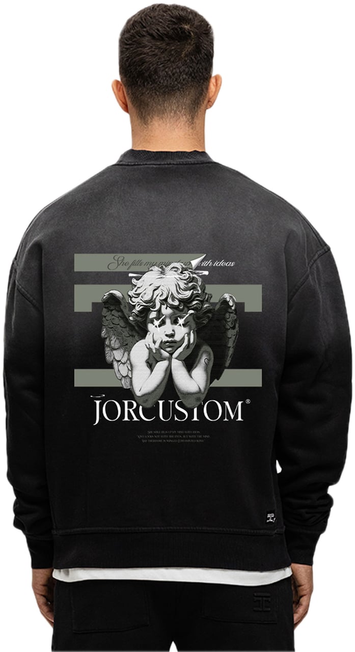 JORCUSTOM AngelTwo Sun Sweater Black Zwart