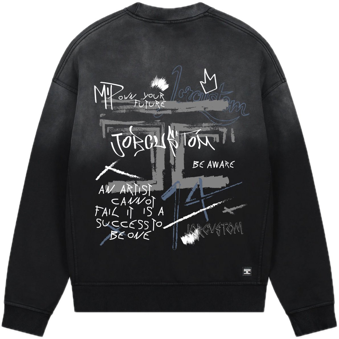 JORCUSTOM Artist Sun Sweater Black Zwart