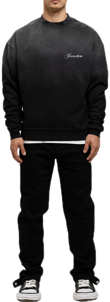 JORCUSTOM CustomUniversity Sun Sweater Black Zwart