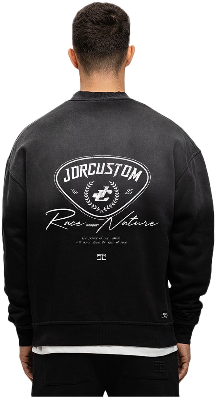 JORCUSTOM RaceAgainstNature Sun Sweater Black Zwart