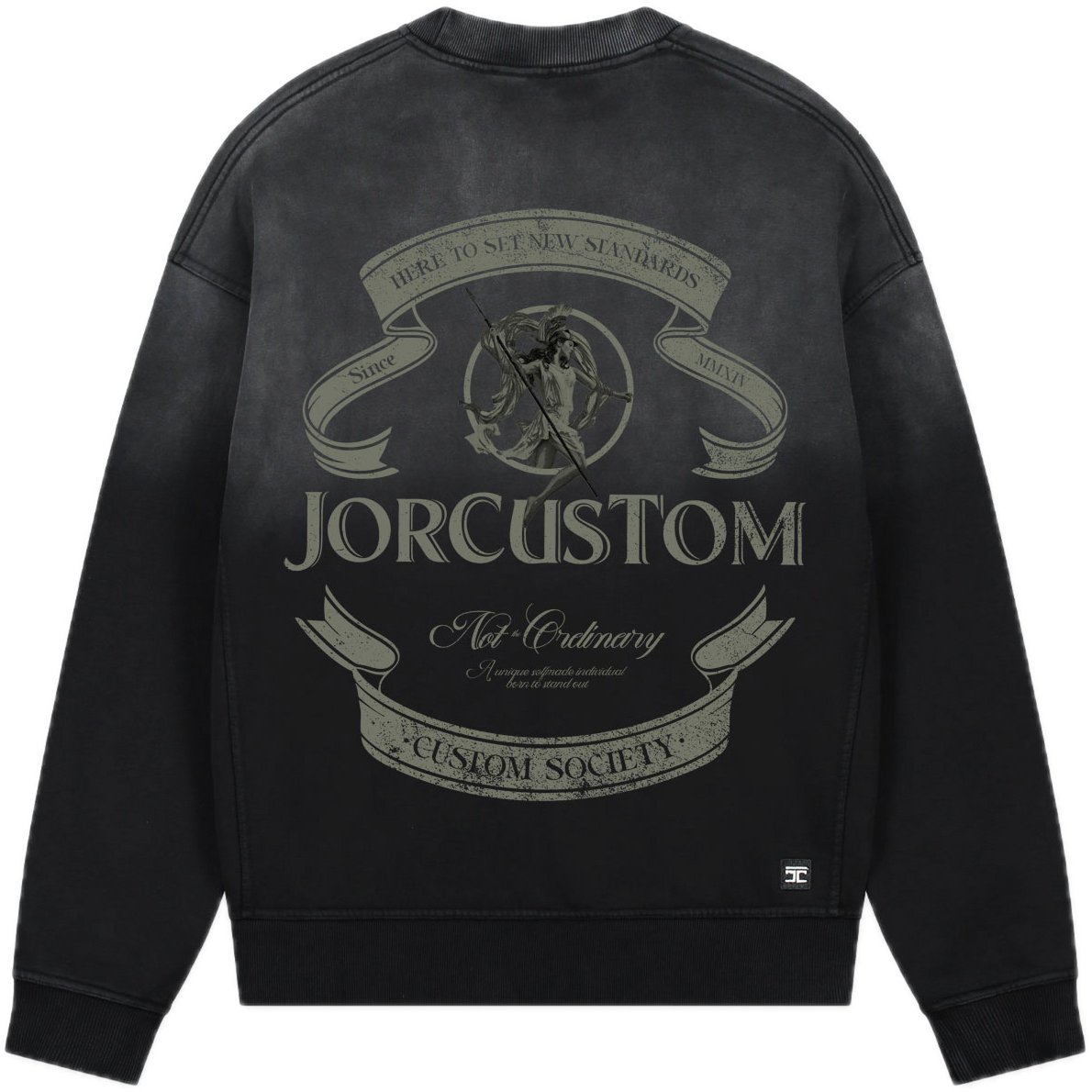 JORCUSTOM Ribbon Sun Sweater Black Zwart