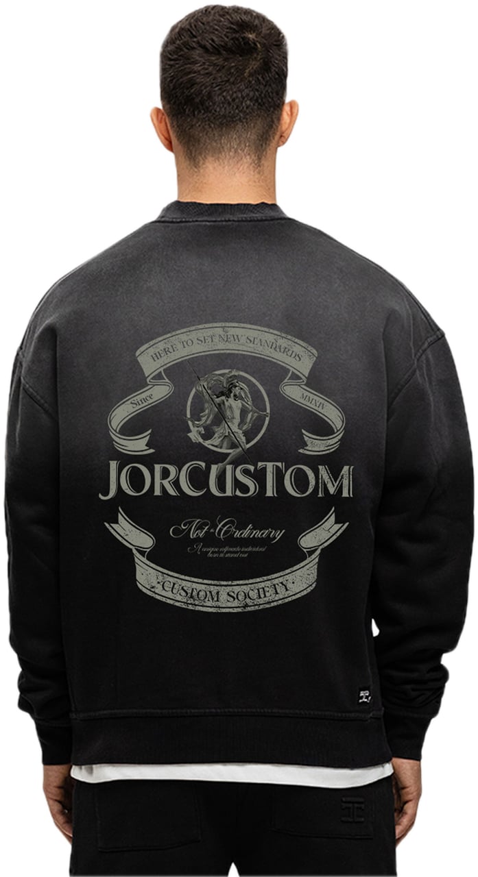 JORCUSTOM Ribbon Sun Sweater Black Zwart