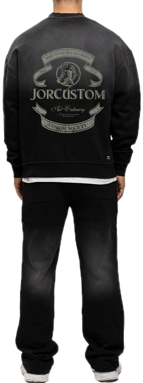 JORCUSTOM Ribbon Sun Sweater Black Zwart