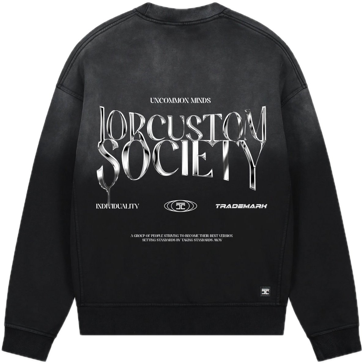 JORCUSTOM UncommonMinds Sun Sweater Black Zwart