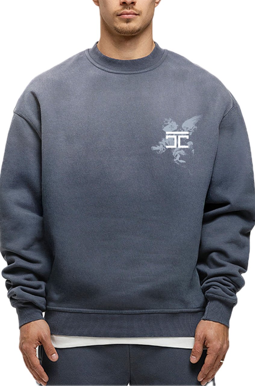 JORCUSTOM AboveAllLimit Sun Sweater OmbreBlue Blauw